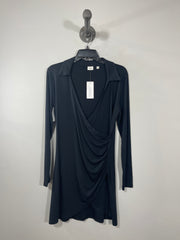 Wilfred Blk Lsv Wrap Dress