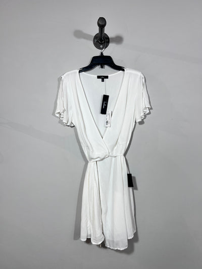 Lulu's White Wrap Dress