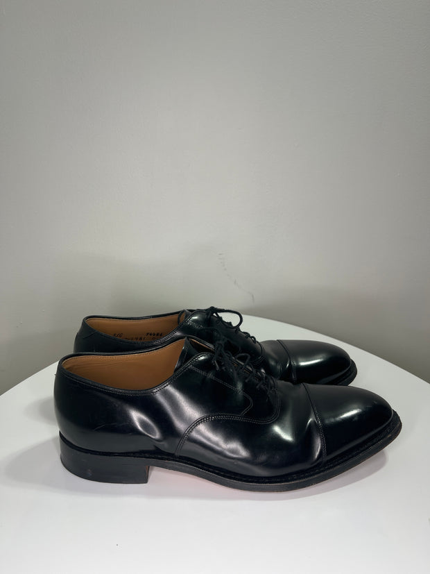 J&M Blk Leather Dress Shoes