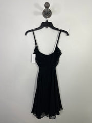 Guess Black Flowy Ruffle Dress