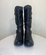 Taxi Black Buckle Boots