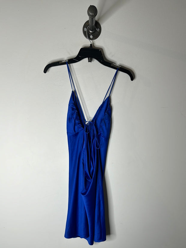 Dynamite Blue Open Back Dress