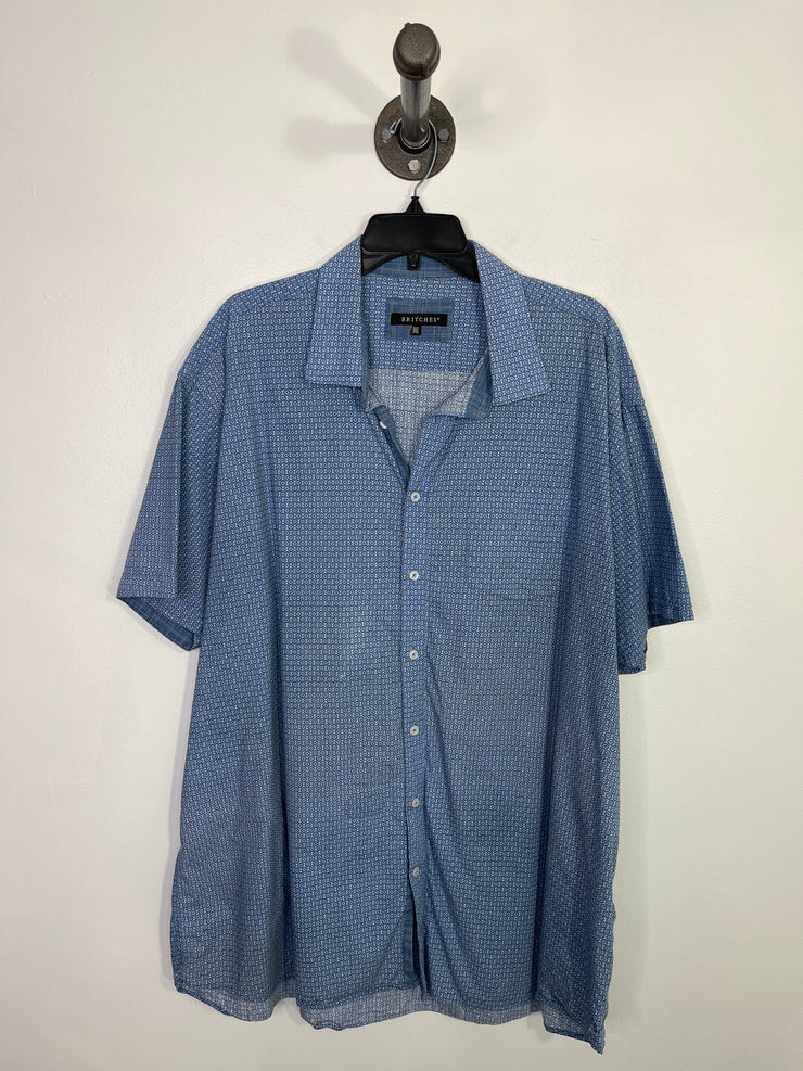 Britches Blu Button Up Tee