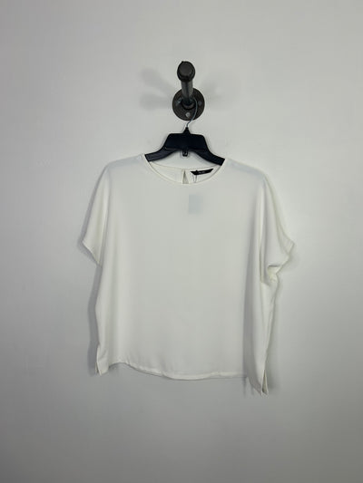 For Me White Satin Blouse