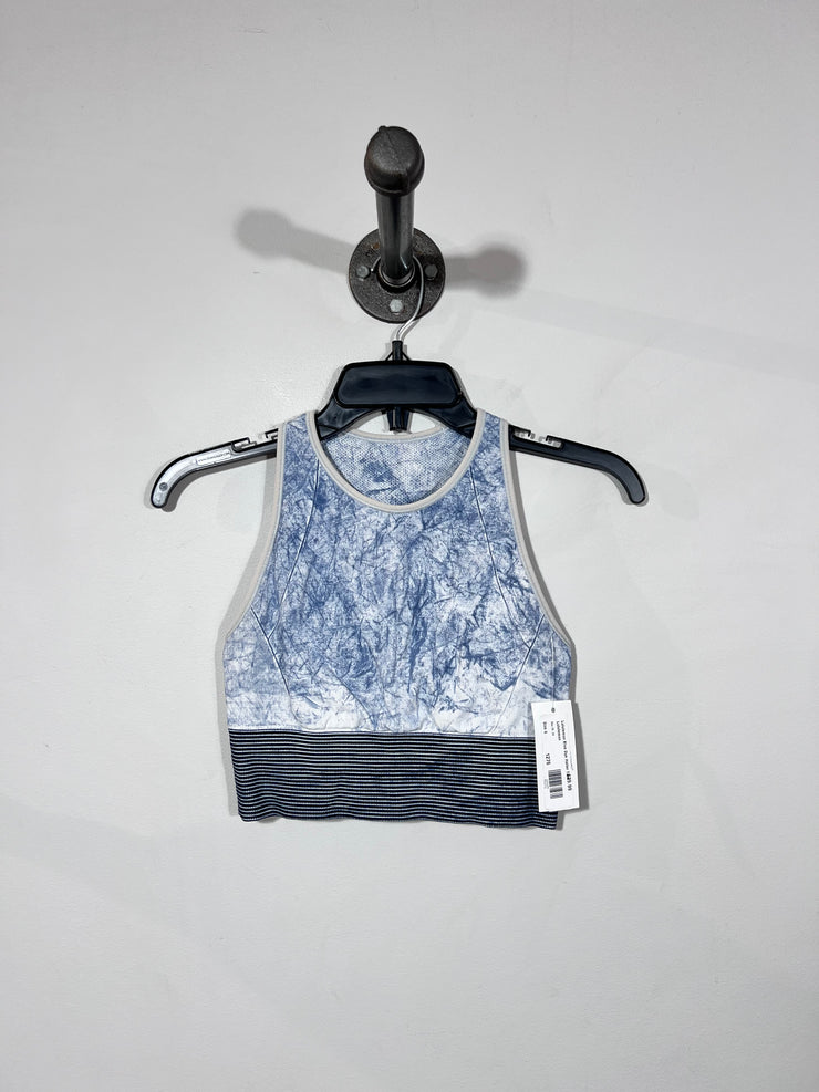 Camiseta sin mangas con escote halter y teñido azul de Lululemon