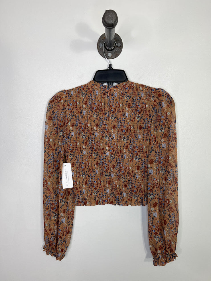 Wilfred Burnt Org Floral LnSlv