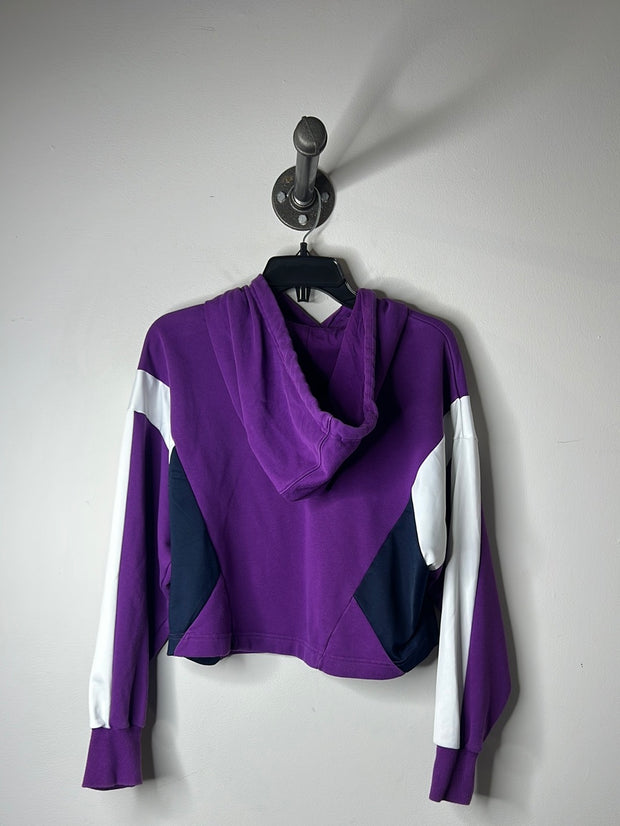 Adidas Purple Crop Hoodie