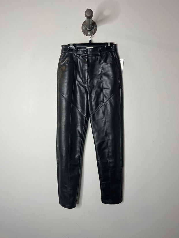 Wilfred Black Leather Pants