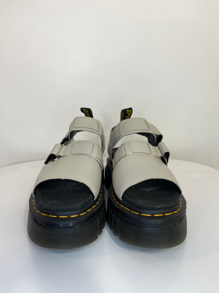 Dr. M. Beige Platform Sandals