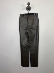 Wilfred Gray Leather Pants