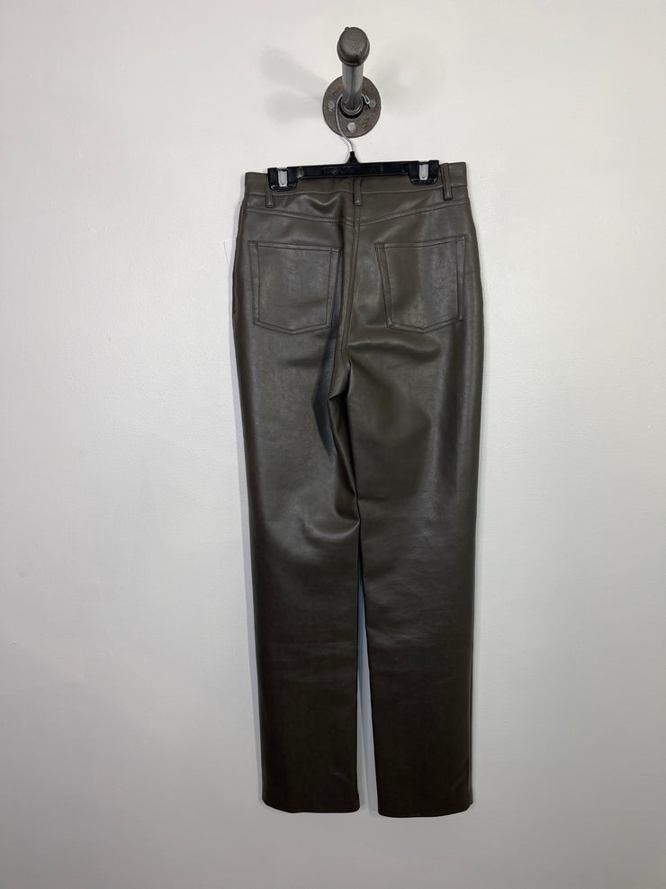 Wilfred Gray Leather Pants