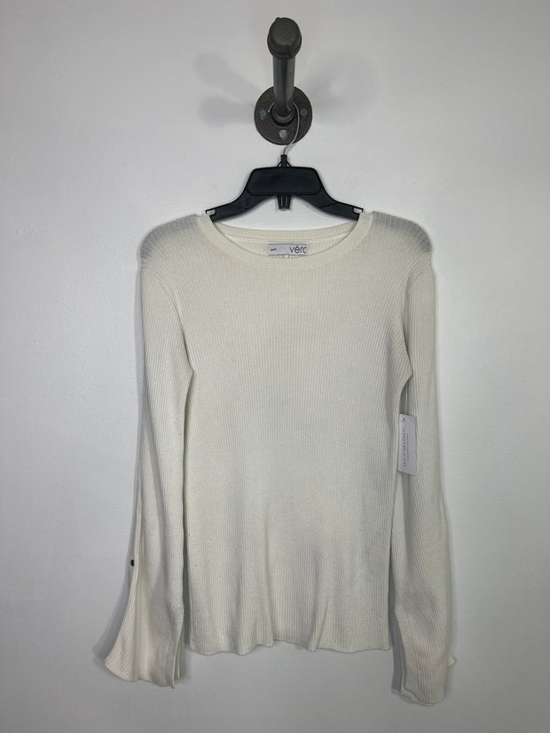 Verc White Ribbed Lsv Shirt