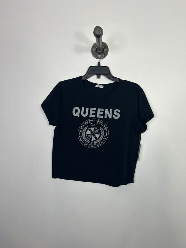 Ardene Blk Queens Graphic Tee