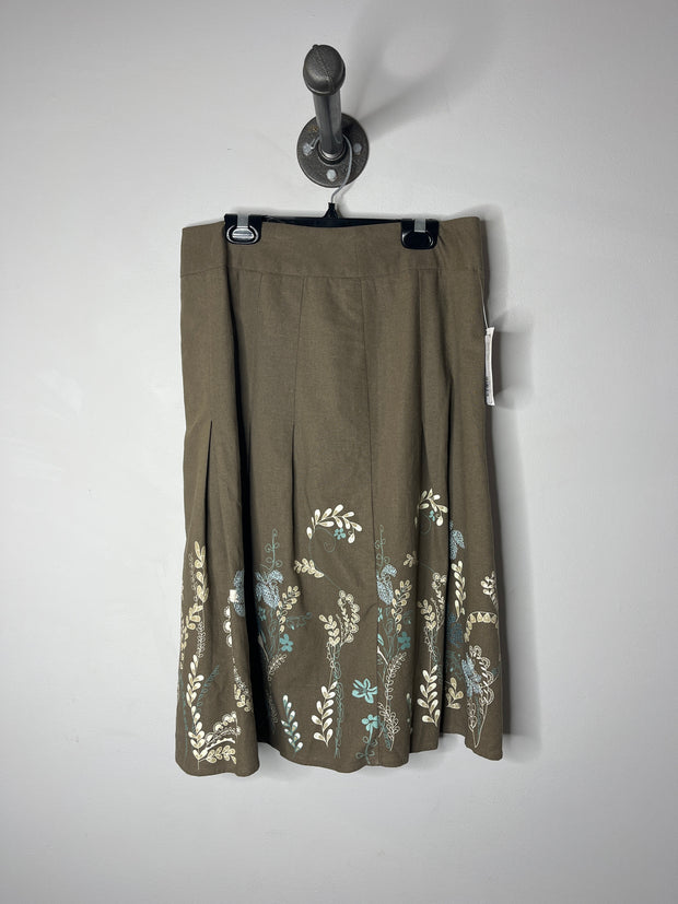 Denver Hayes Brown FloralSkirt