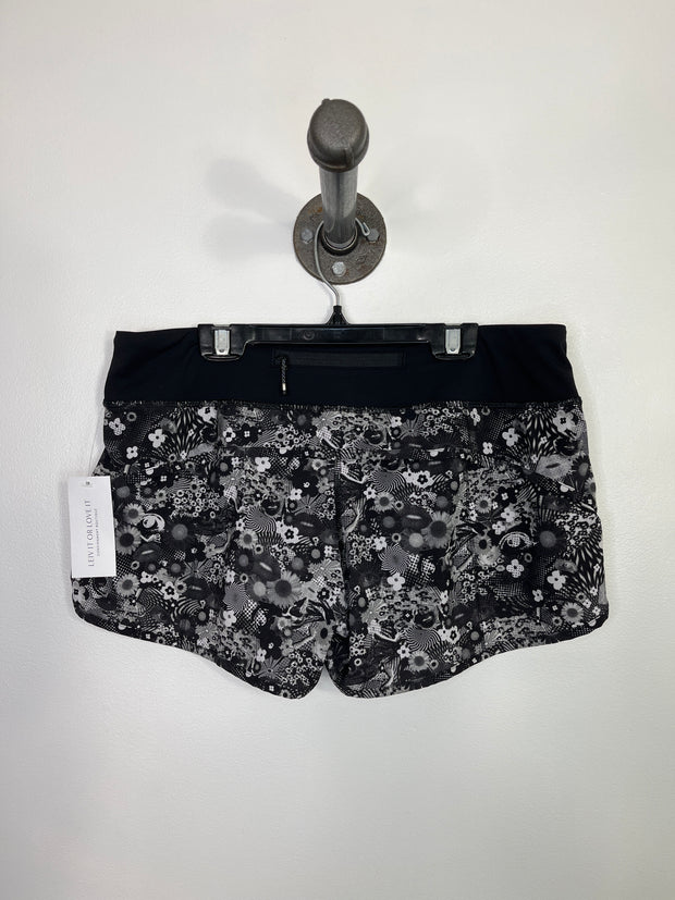 Lululem.Blk/Wht Pattern Shorts
