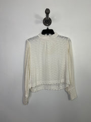 BCBG White Eyelet Longsleeve