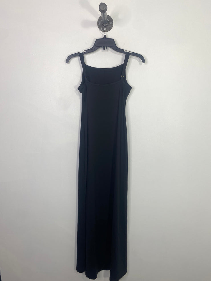 Londre Black Fitted Maxi Dress