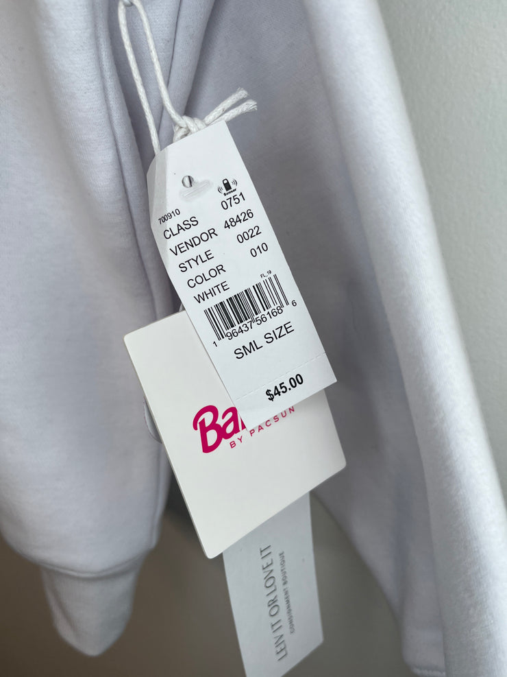 Barbie Wht Graphic Sweatshirt