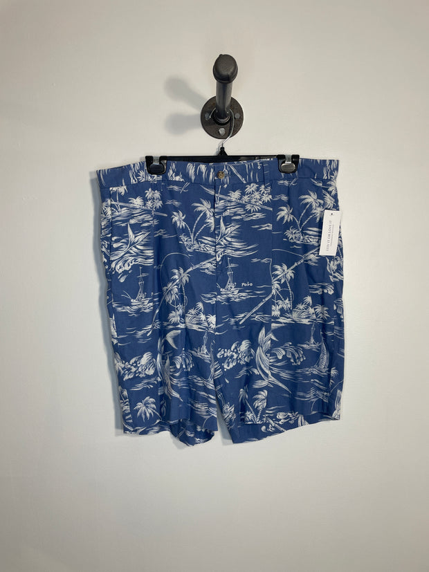 Short hawaïen bleu Ralph L.