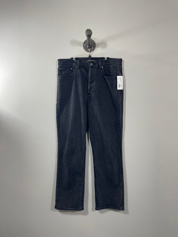 Denim Forum Blk Straight Jeans