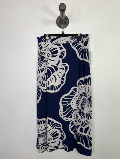 RW & CO Nvy/Wht Pattern Skirt