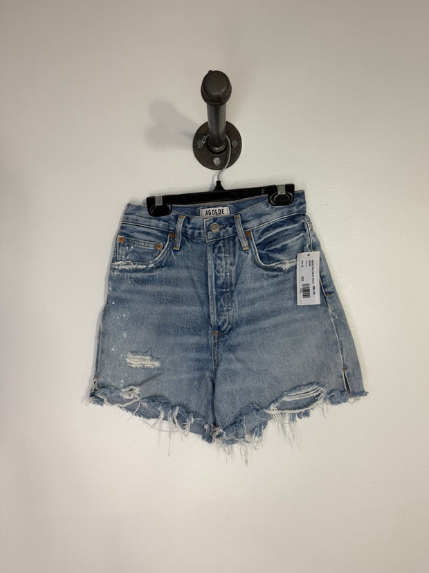 Agolde Blue Denim Shorts