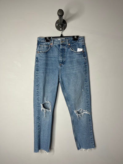 Zara Blue Rip Jeans