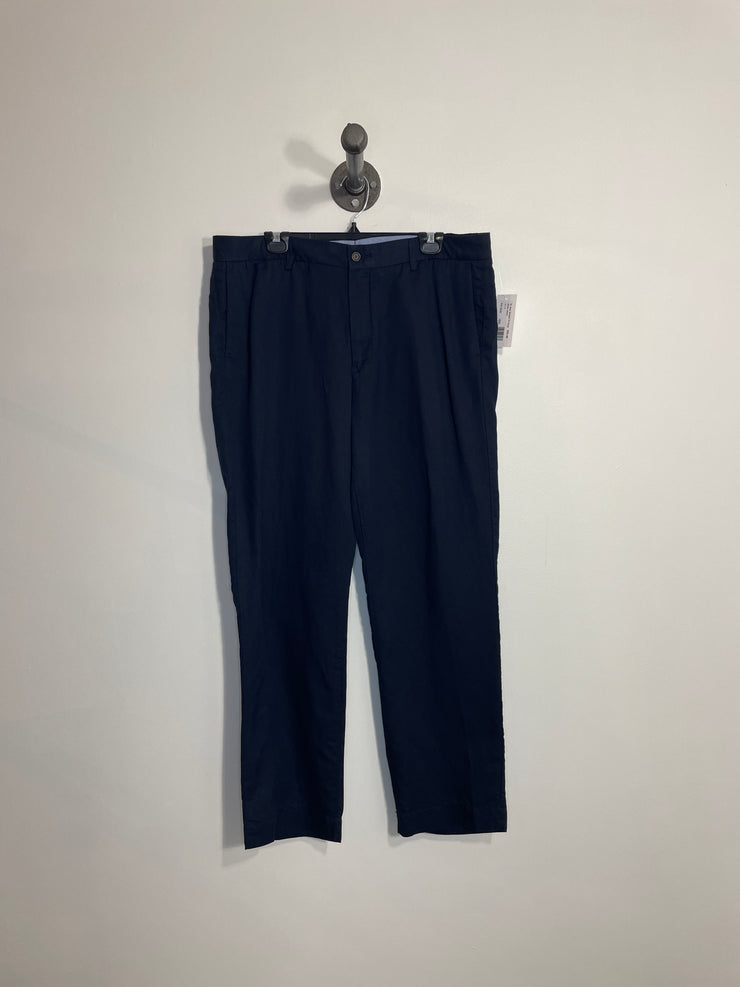 Pantalones rectos de corte azul marino RL