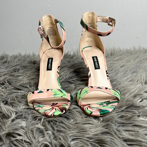 Nine West Pink/Green Heels