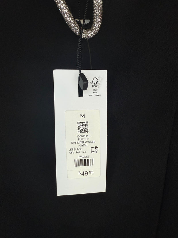 Dynamite Black Strapless Top