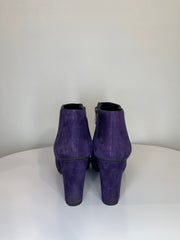 Geox Purple Suede Heel Boots
