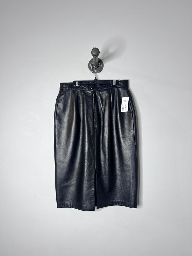 Danier Black Leather Skirt