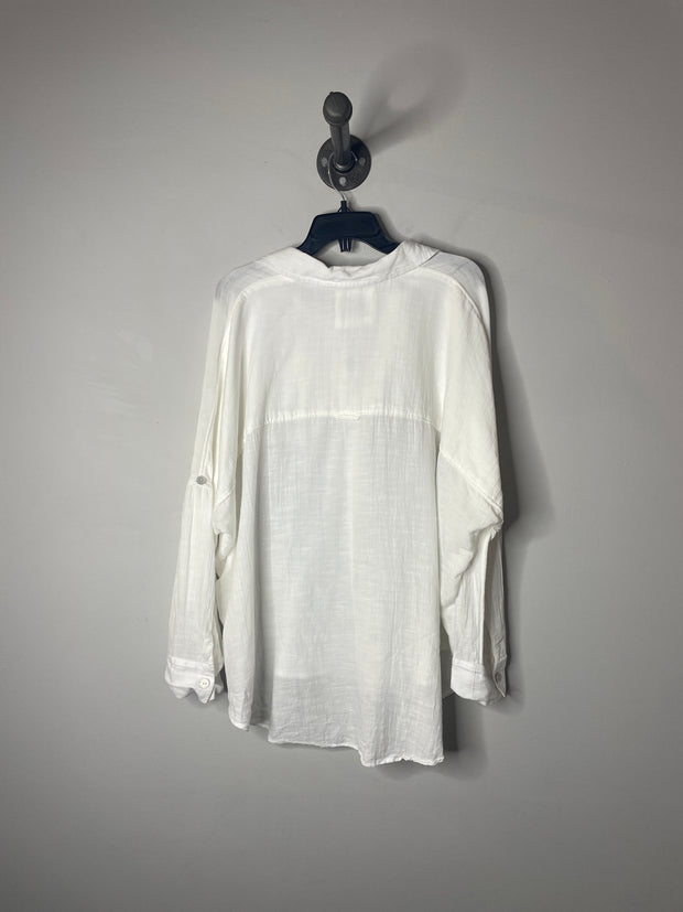 AE Oversized White Blouse