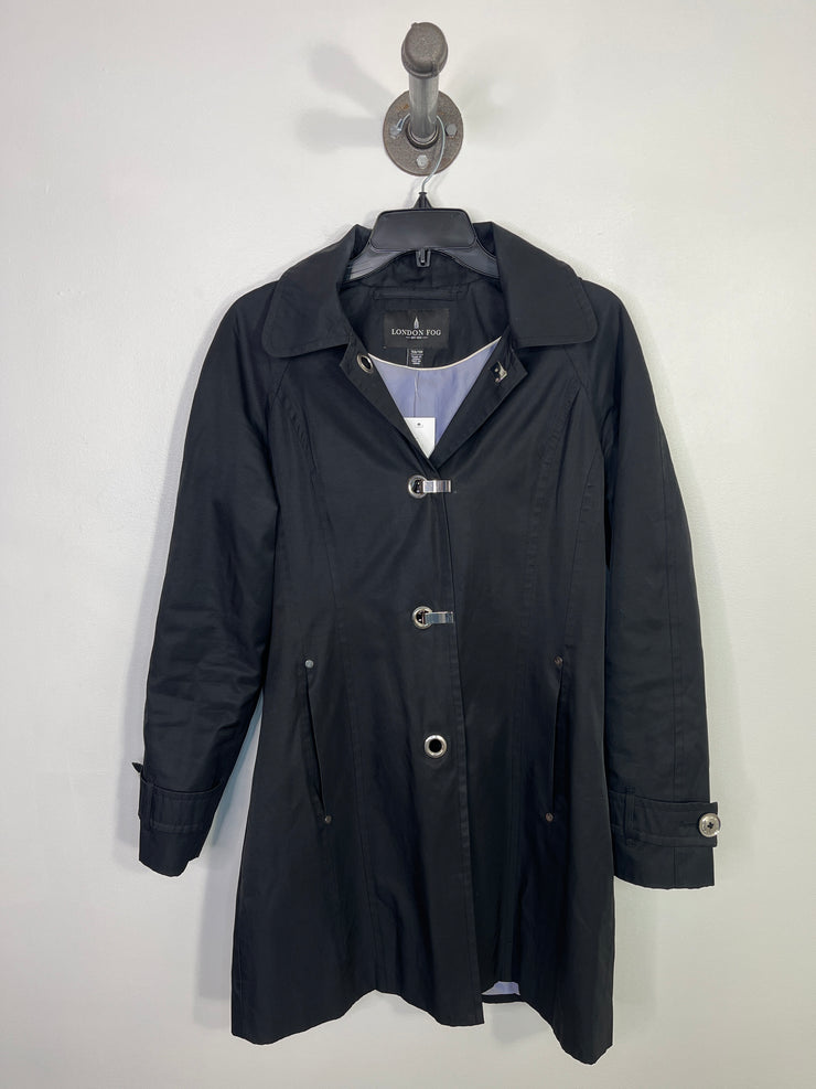 London Fog Black Trench Coat