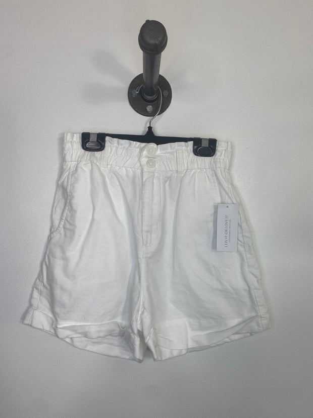 Gap Wht Linen Paper Bag Shorts