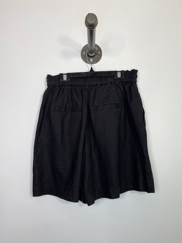 Part Two Black Linen Shorts