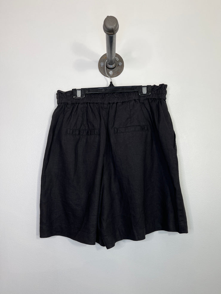 Part Two Black Linen Shorts