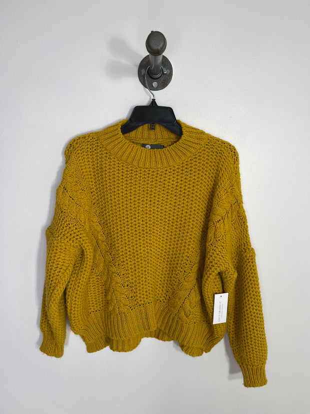 M Yellow Knit Sweater