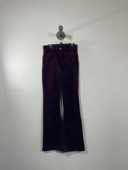 Gap Plum Velvet Flared Jeans