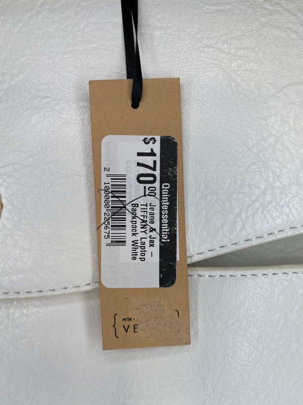 Jeane & Jax White Backpack