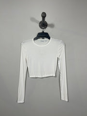 Sun-Deh White Crop Lsv Shirt