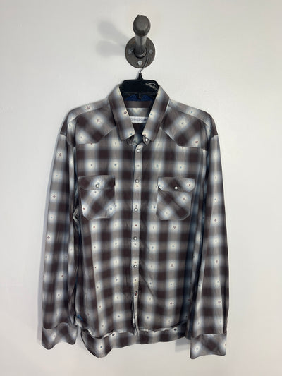 John Lennon Plaid Button Up