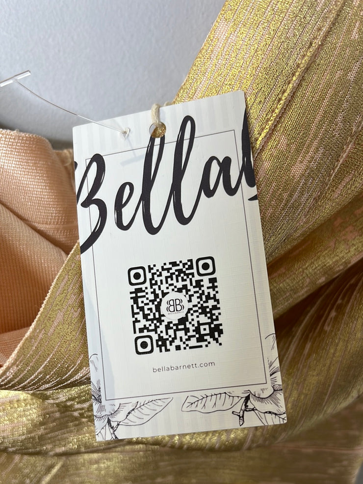Bella B. Gold Fitted Dress