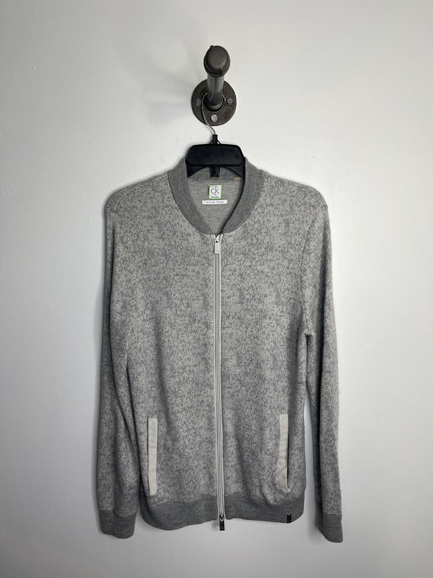 Calvin Klein Gry ZipUp Sweater