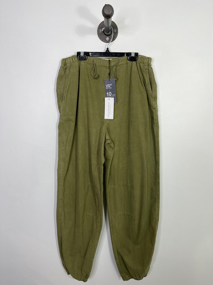 Denim Co. Green Cargo Pants