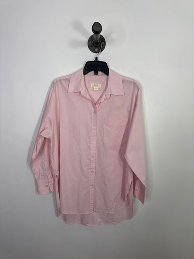 Maeve Pink Button-Up Blouse