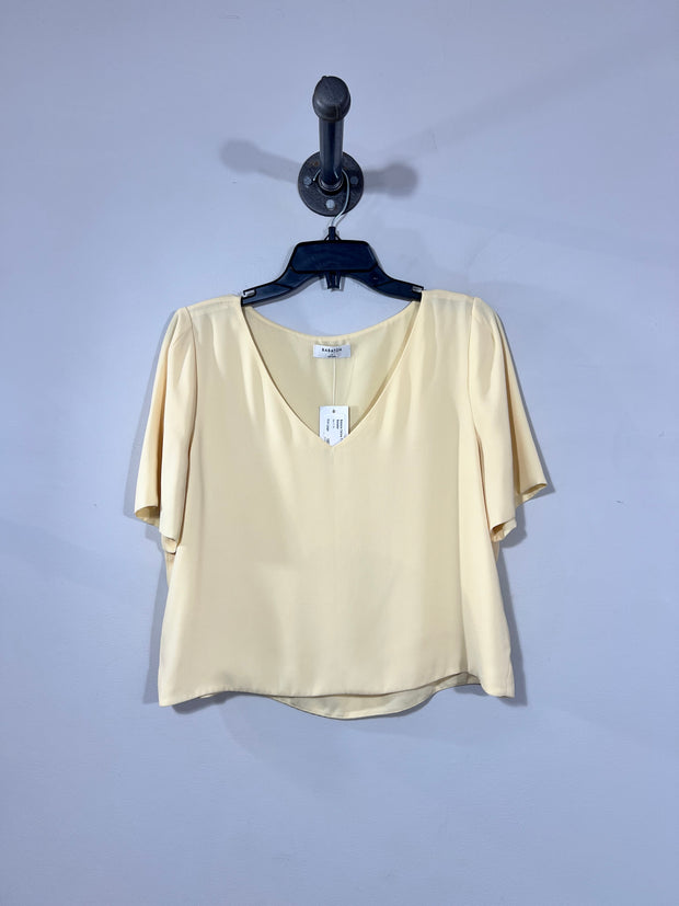 Blusa tipo camiseta amarilla Babaton