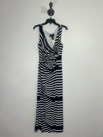 Frank Lyman Blk/Wht Maxi Dress