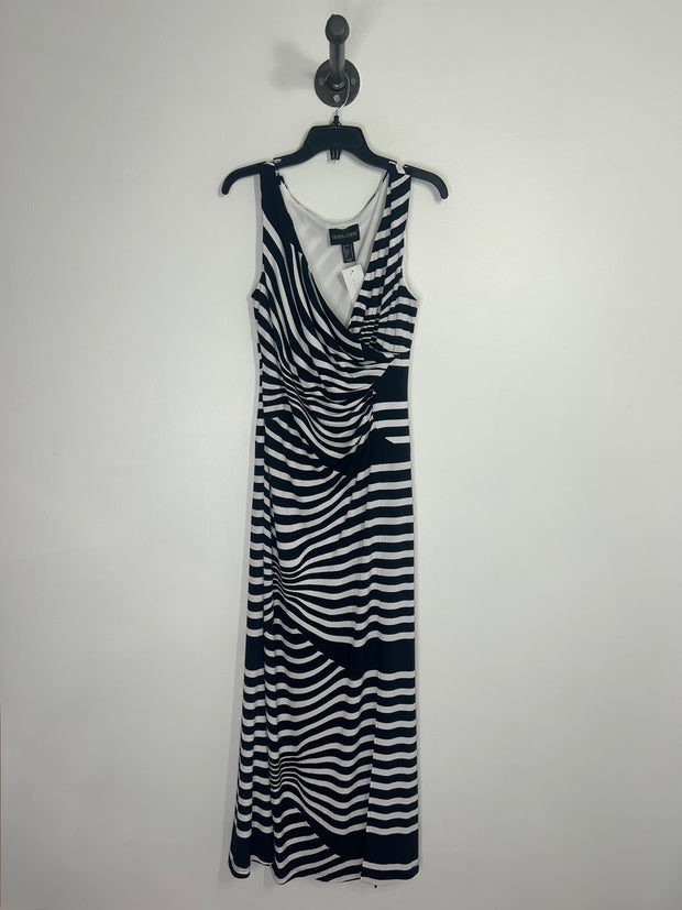 Frank Lyman Blk/Wht Maxi Dress