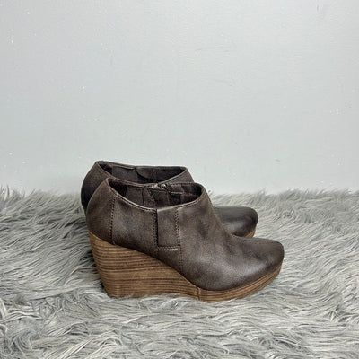 Dr. Scholl's Brown Wedge Boots